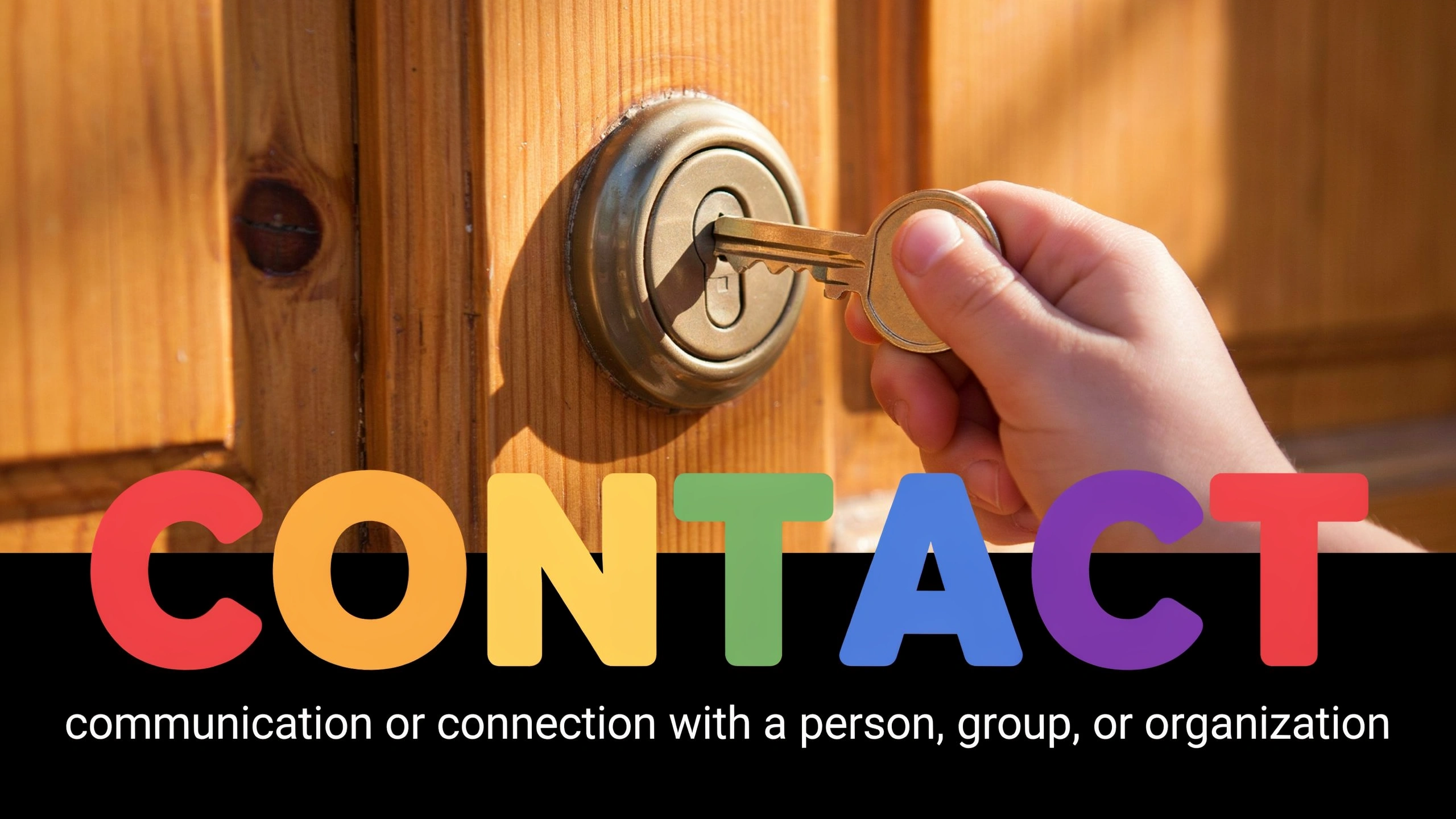 English Illustration for contact